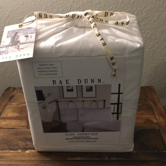 King sheet set RAE DUNN🖤 “RELAX” NWT! - Picture 9 of 11